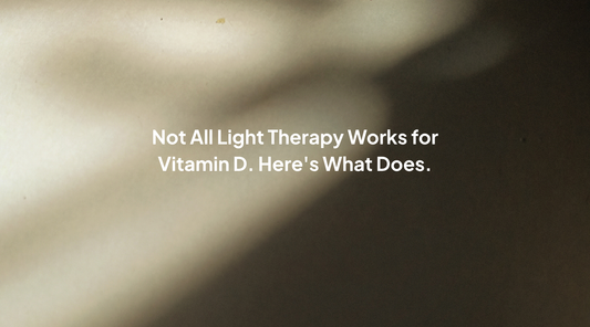 What light therapy is best for supporting vitamin D levels?