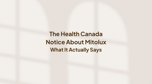 The Health Canada notice about Mitolux — what it actually means